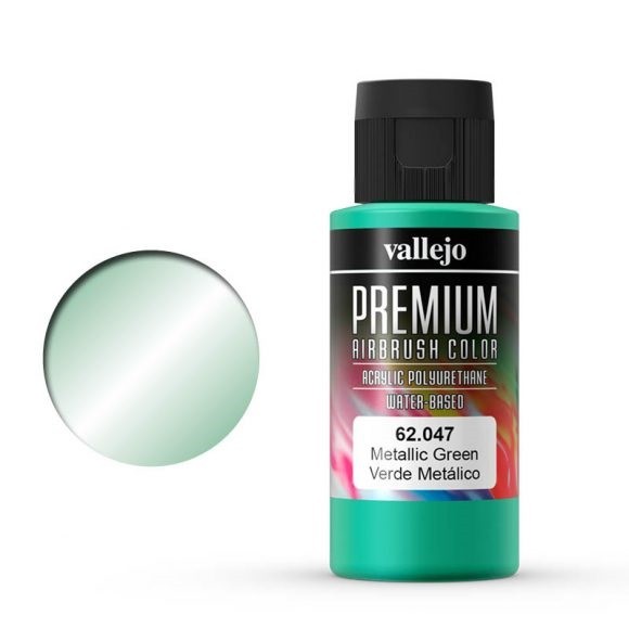 Vallejo Premium: Metallic Green (Polyu.) (60ml)
