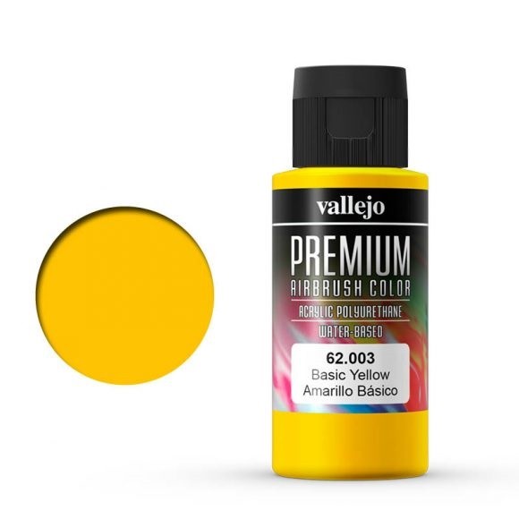Vallejo Premium: Basic Yellow (Polyu.) (60ml)