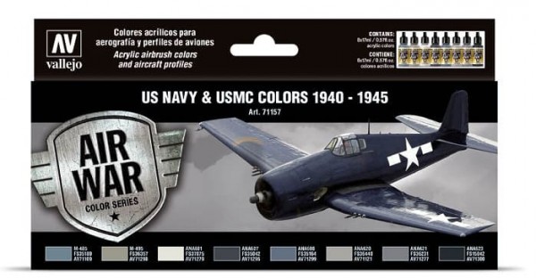 Model Air: Model Air Set US Navy and USMC colors 1940-1945 (8)