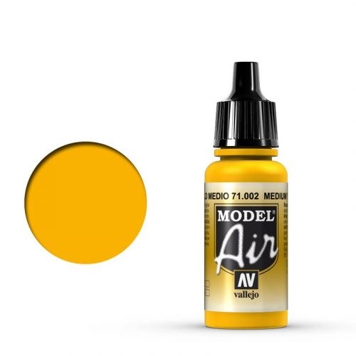 Vallejo Model Air: 002 Yellow, 17 ml