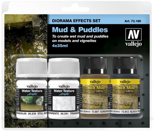 Vallejo Mud & Puddles (4x35ml.)