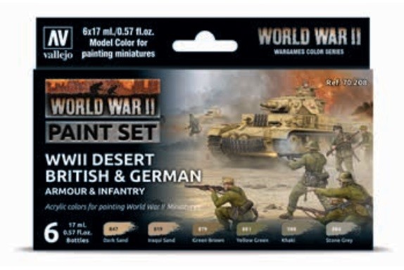 Model Color: WWII Desert British & German Armour & Infantry