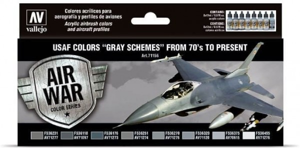 Model Air: Model Air Set USAF Colors"Gray Schemes" from 70's to p. (8)