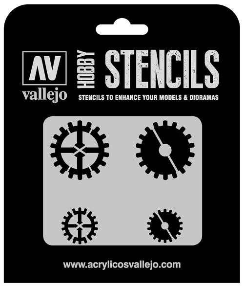 Vallejo Hobby Stencils: Gear Markings