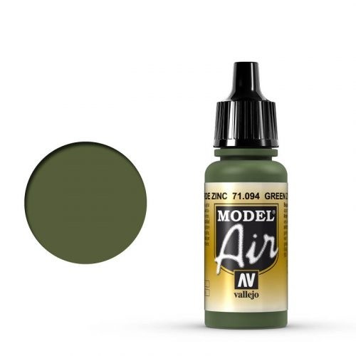 Vallejo Model Air: 094 Green Zinc Chromate, 17 ml