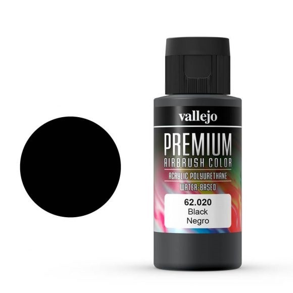 Vallejo Premium: Black (Polyu.) (60ml)