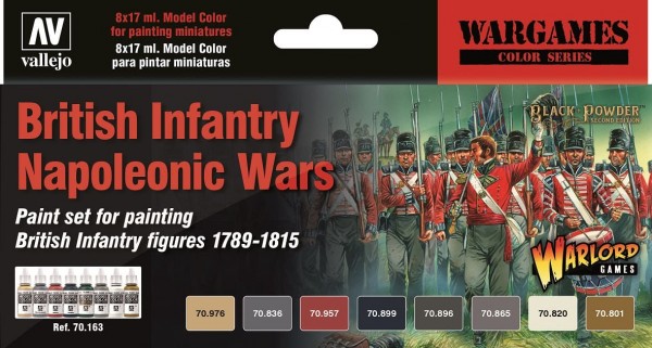 Model Color: British Infantry Napoleonic Wars Paint Set (6)