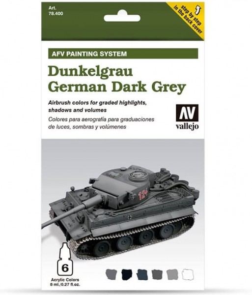 Model Air: Model Air Set AFV Dunkelgrau / German Dark Grey Set (8)