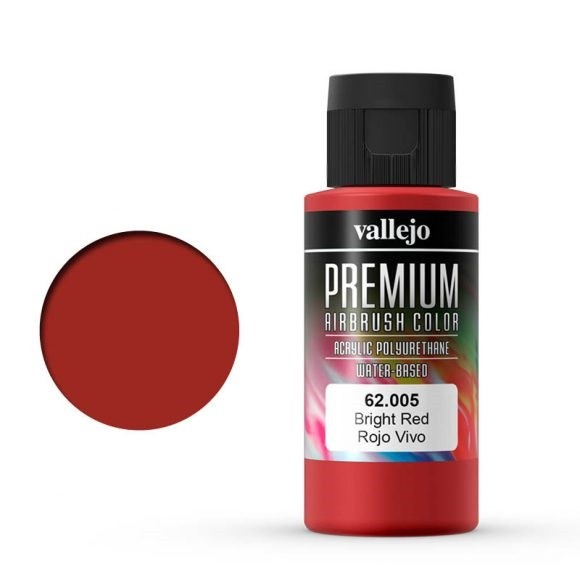 Vallejo Premium: Bright Red (Polyu.) (60ml)