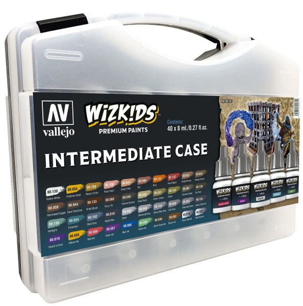 Vallejo Wizkids Premium Paints Intermediate Case
