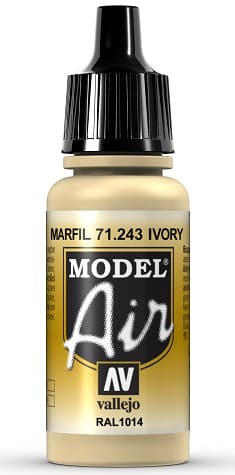 Vallejo Model Air: 71243 Ivory RAL1014 17 ml