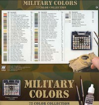 Vallejo Model Color: Military Colours (72 Farben, 3 Pinsel)