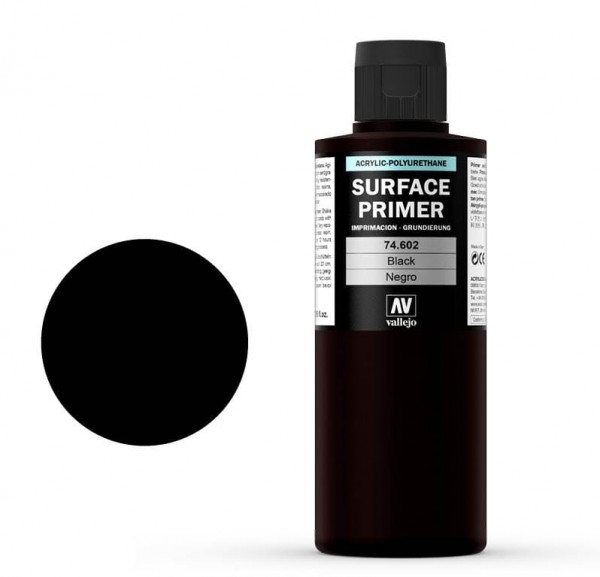 Vallejo Surface Primer Black (200ml)