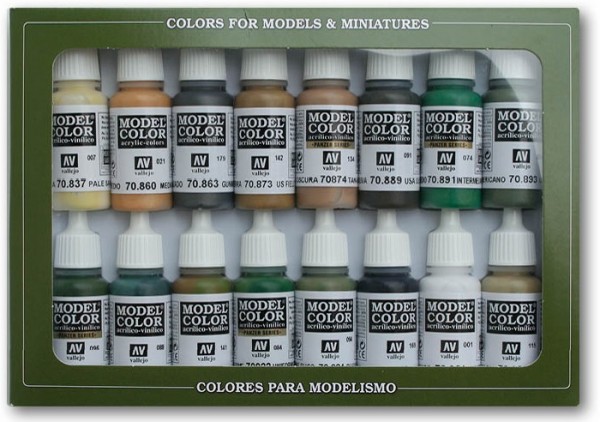 Vallejo Model Color: Set 09: WWII Allied Colours (16 Farben)