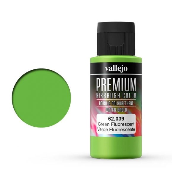 Vallejo Premium: Green Fluo (Polyu.) (60ml)