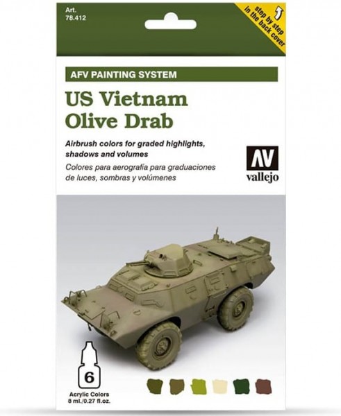 Model Air: Model Air Set AFV US Vietnam Olive Drab Set (6)